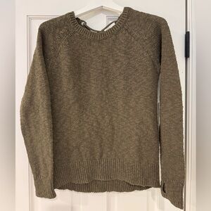 Pam & Gela Olive Crew Neck Sweater